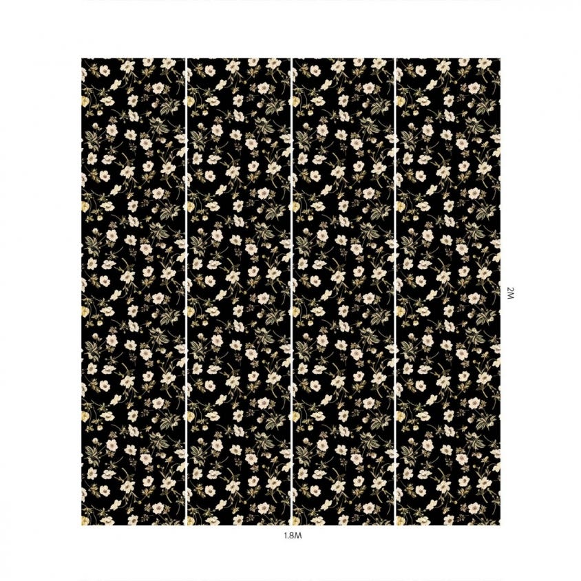 POPPIUM Wallpaper  - Black - House of Hackney