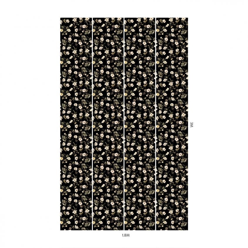 POPPIUM Wallpaper  - Black - House of Hackney