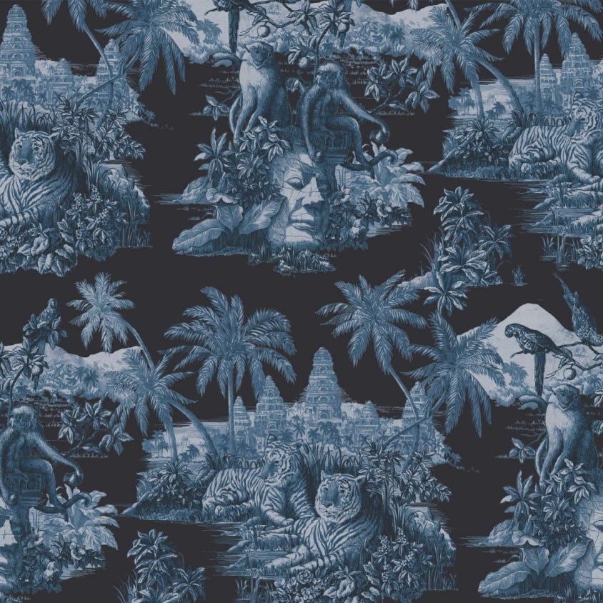 SUMATRA Wallpaper - Blue - House of Hackney