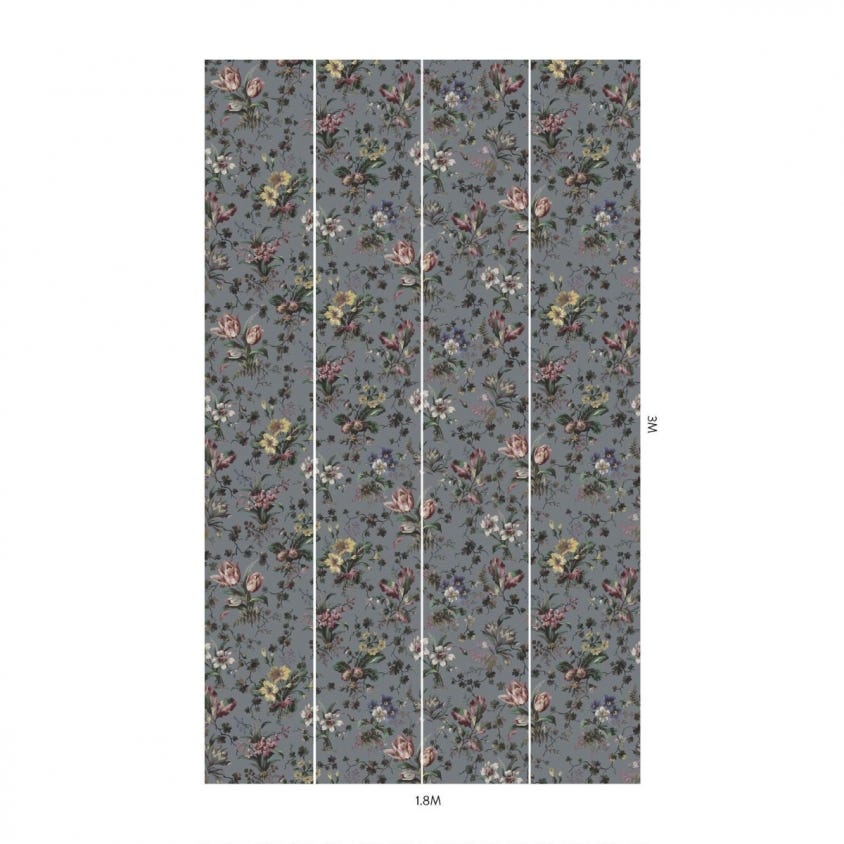 TULIPA Room Wallpaper 4 - Teal
