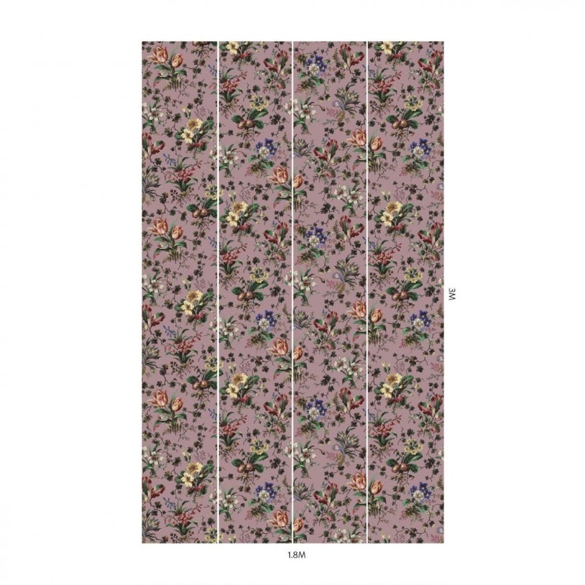 TULIPA Room Wallpaper 4 - Purple