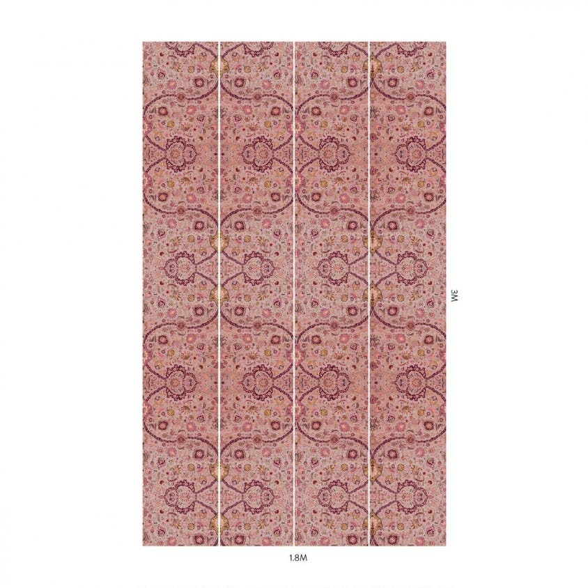 ZANJAN Room Wallpaper 3 - Pink