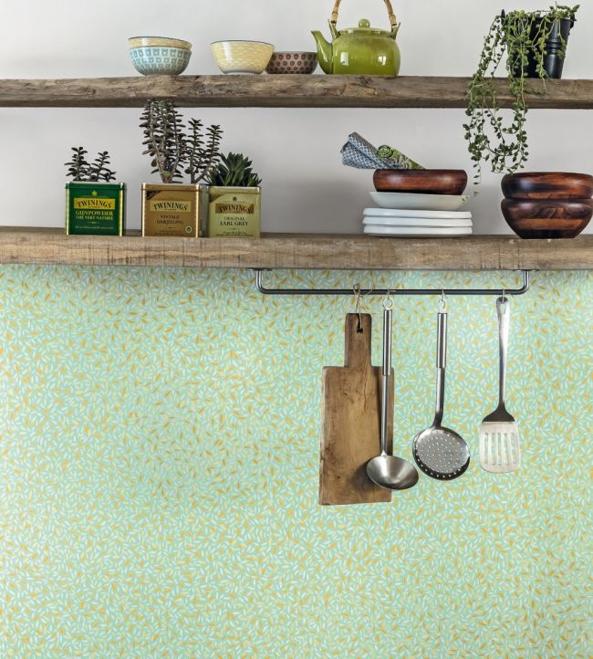 Pepins Room Wallpaper - Teal 