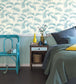 Palmes Room Wallpaper - Teal