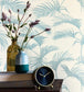 Palmes Room Wallpaper 2 - Teal