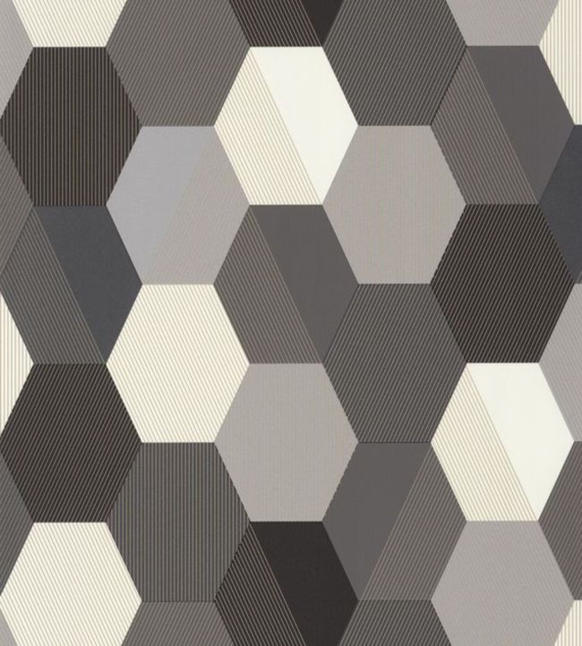 Hexagone Wallpaper - Gray