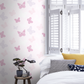 Butterfly Nursey Room Wallpaper 5 - Pink