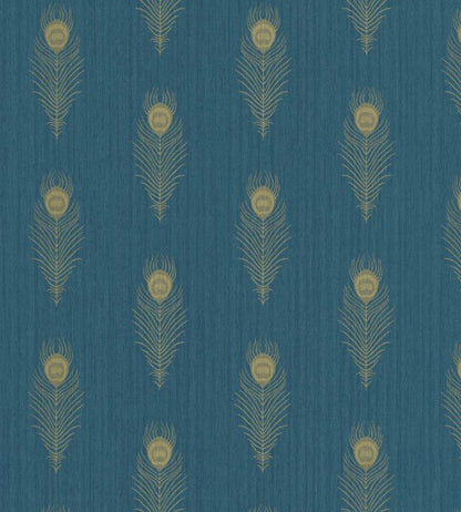 Peacock Wallpaper - Teal