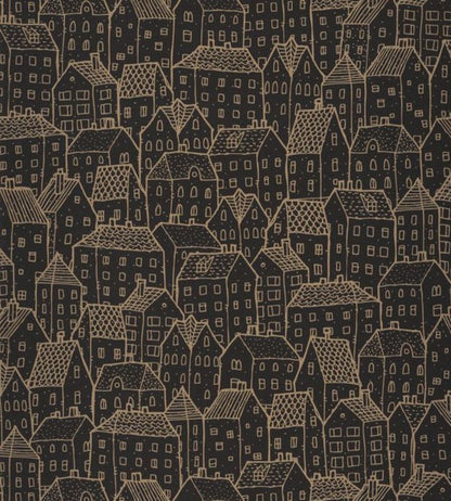 Wonderland Metallise Wallpaper - Brown