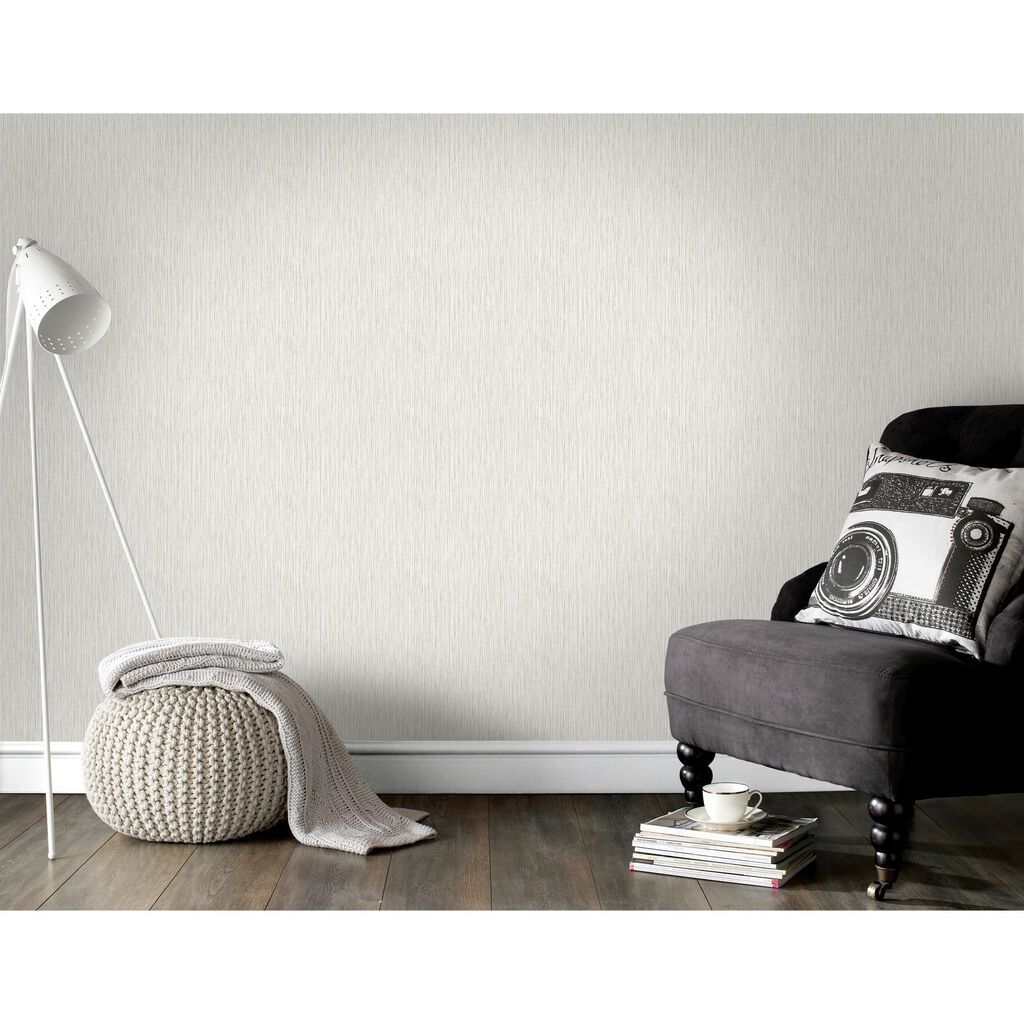 Grasscloth Natural Room Wallpaper 2 - Gray