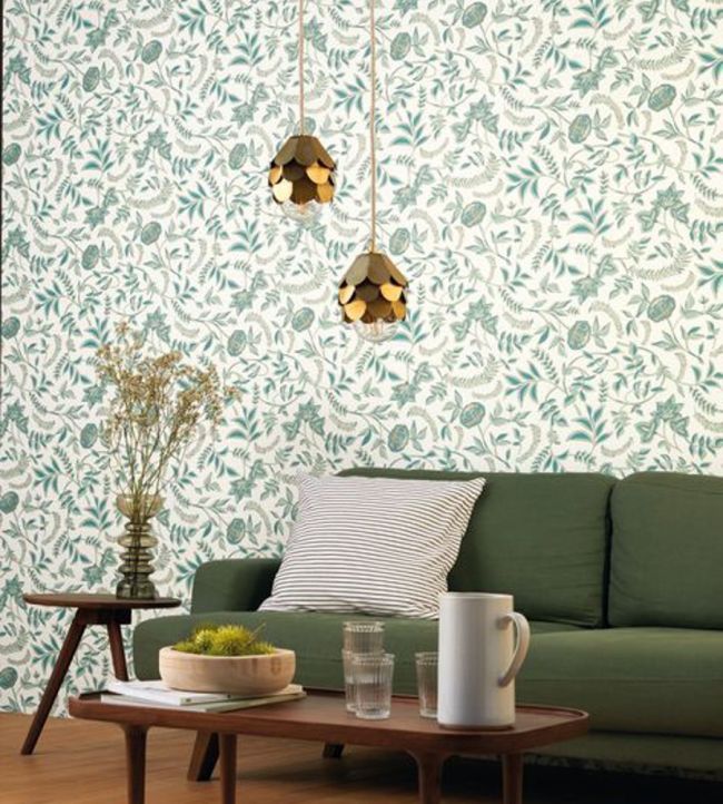 Honour Room Wallpaper - Teal