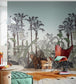 La Jungle Enchantee Room Wallpaper - Green