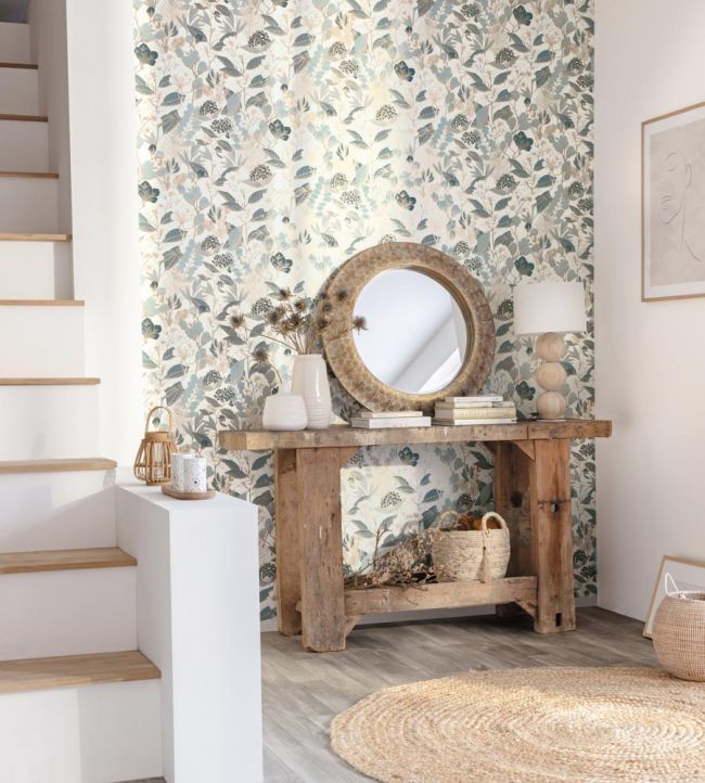 Lovely Fields Room Wallpaper - Blue