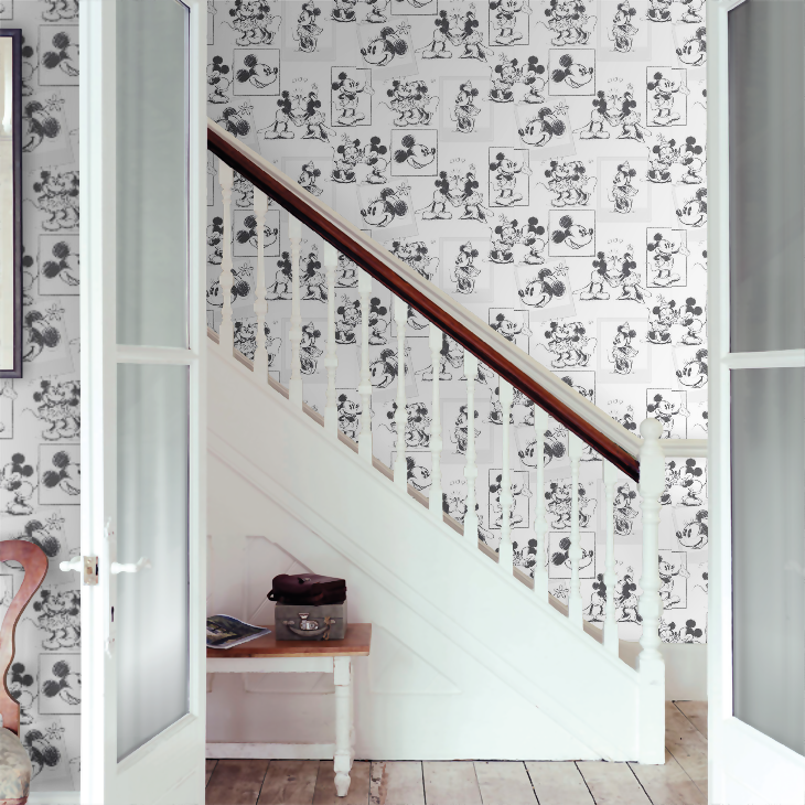 Buy Disney Mickey And Minnie Black/White Sketch Wallpaper from £16.99  (Today) – Best Deals on idealo.co.uk