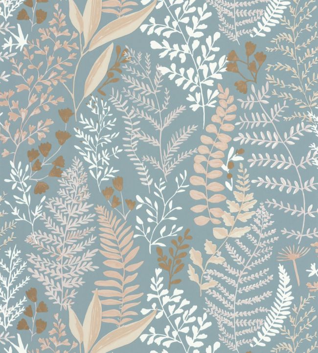 Woodland Wallpaper - Teal 