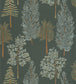 The Tree House Wallpaper - Green