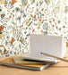 Jardin De Giverny Room Wallpaper - Brown