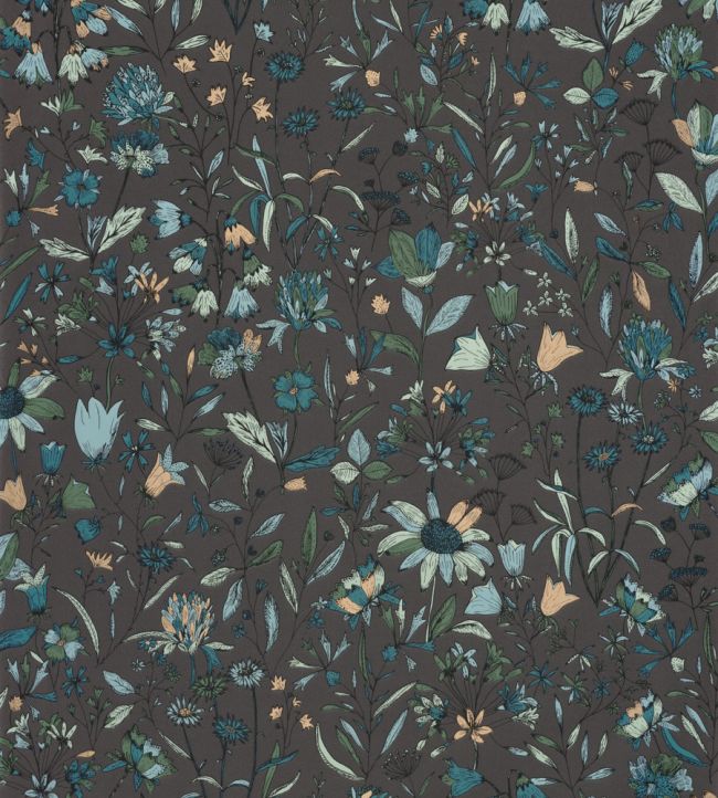 Jardin De Giverny Wallpaper - Blue