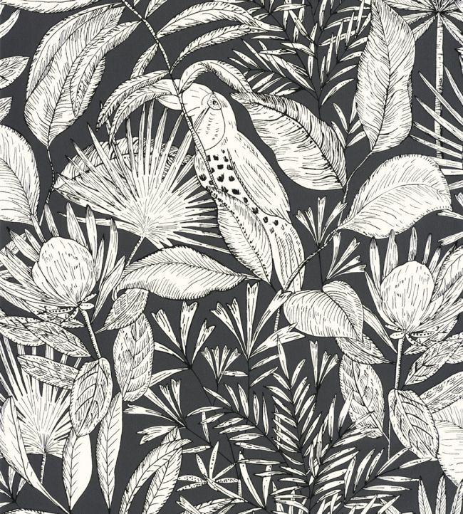 Jardin De Bel Air Wallpaper - Gray