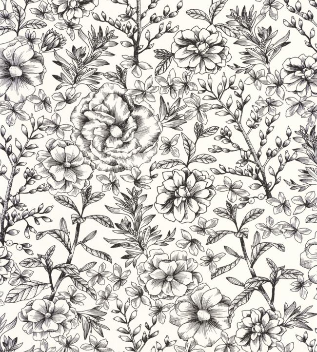 Jardin De Beauregard Wallpaper - Gray