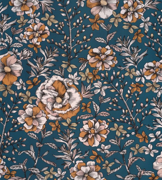 Jardin De Beauregard Wallpaper - Blue