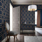 Sashiko Room Wallpaper 2 - Blue