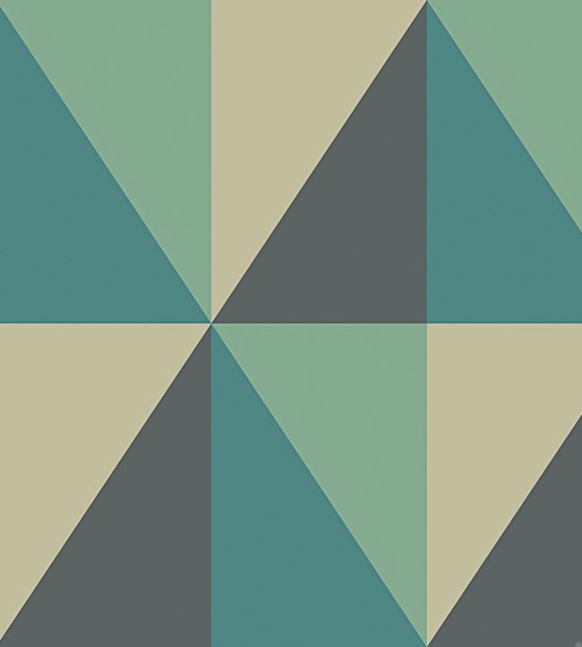 Apex Grand Wallpaper - Teal - Cole & Son