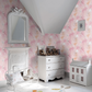 Tinkerbell Watercolour Nursey Room Wallpaper 3 - Pink