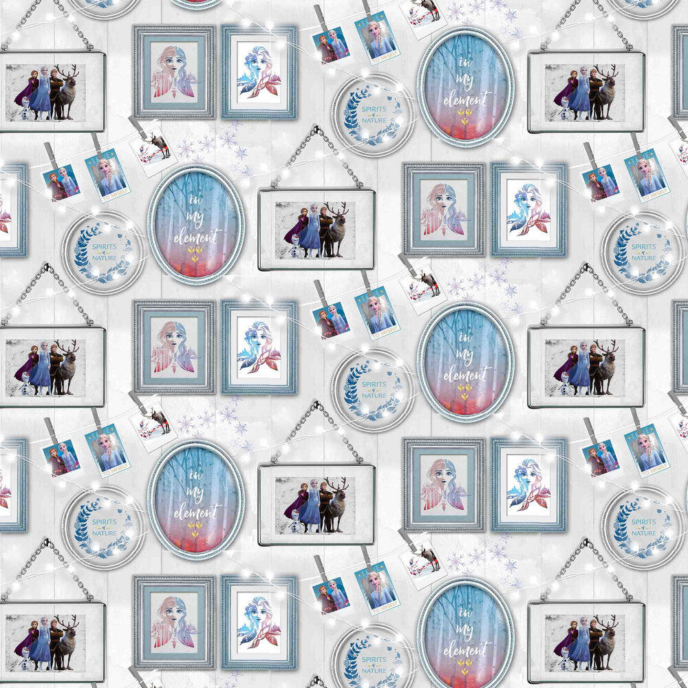 Frozen Frames Nursey Wallpaper - Blue
