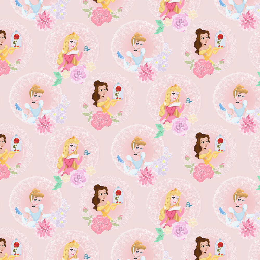 Pastel Princess Nursey Wallpaper - Pink