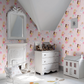 Pastel Princess Nursey Room Wallpaper 3 - Pink