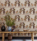 Safari Dance Wallpaper - Sand - Cole & Son