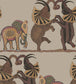 Safari Dance Wallpaper - Sand  - Cole & Son