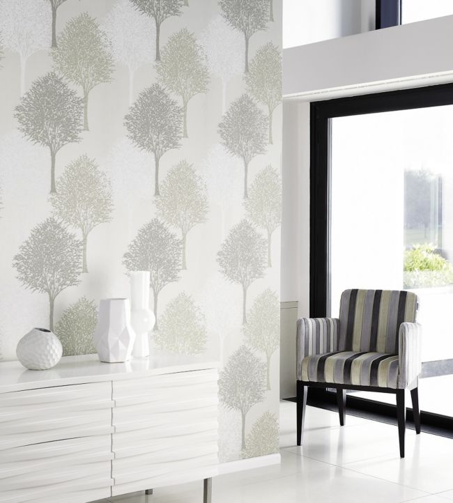 Entice Room Wallpaper - Gray