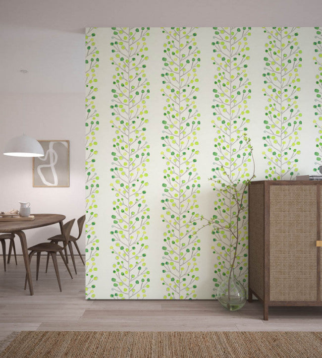 Berry Tree Room Wallpaper 2 - Green