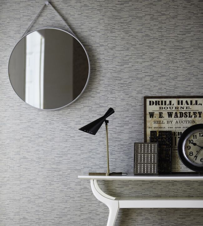 Flint Room Wallpaper - Gray