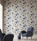 Lotus Room Wallpaper - Blue