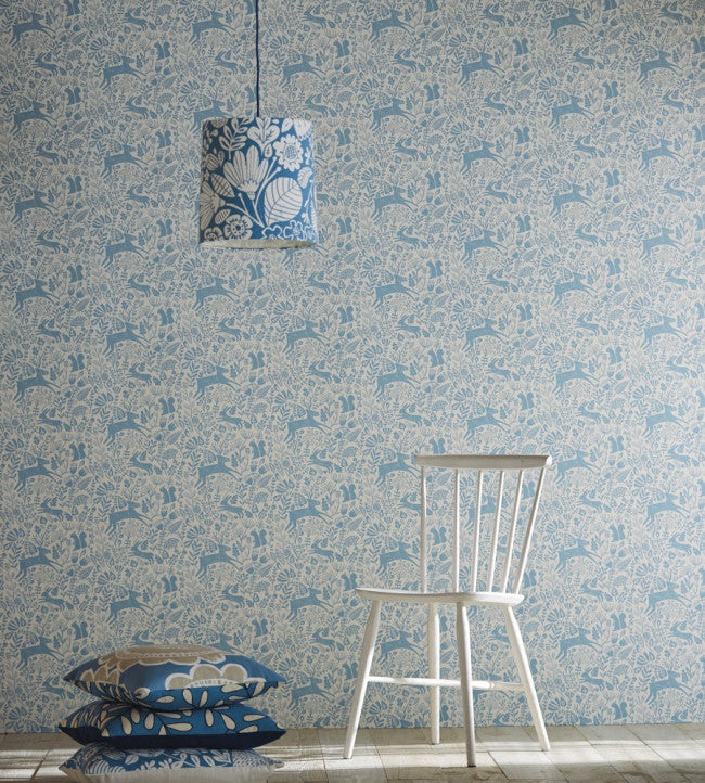 Kelda Room Wallpaper - Blue