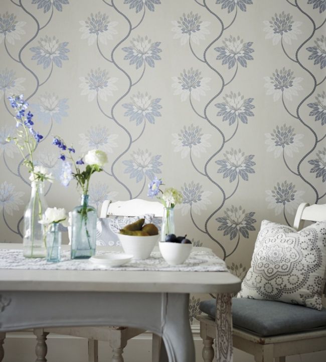 Eloise Room Wallpaper - Blue