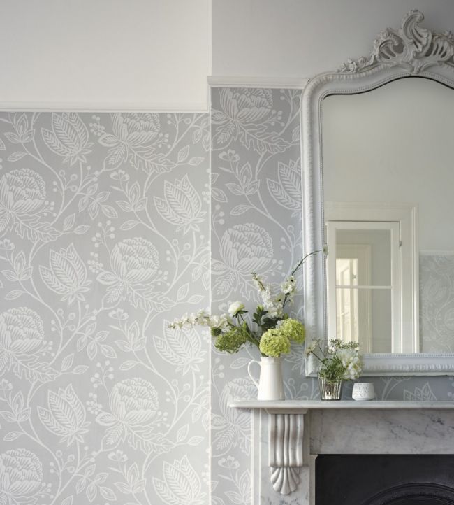 Mirabella Room Wallpaper - Gray