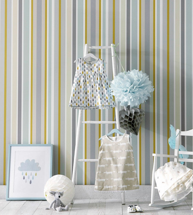 Jelly Tot Stripe Room Wallpaper - Multicolor