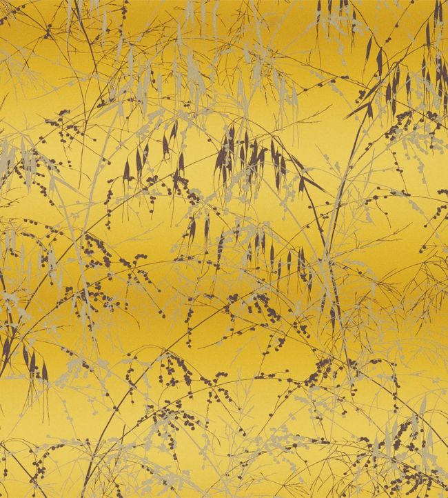 Meadow Grass Wallpaper - Gold 