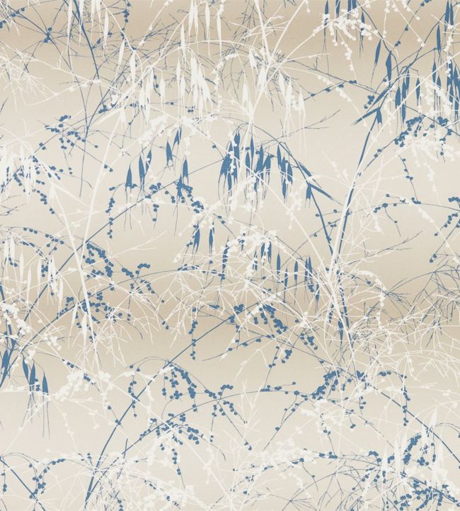 Meadow Grass Wallpaper - Blue