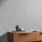 Grasscloth Texture Room Wallpaper 2 - Gray