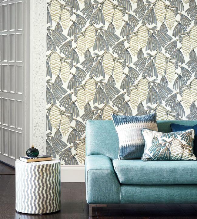 Foxley Room Wallpaper - Gray