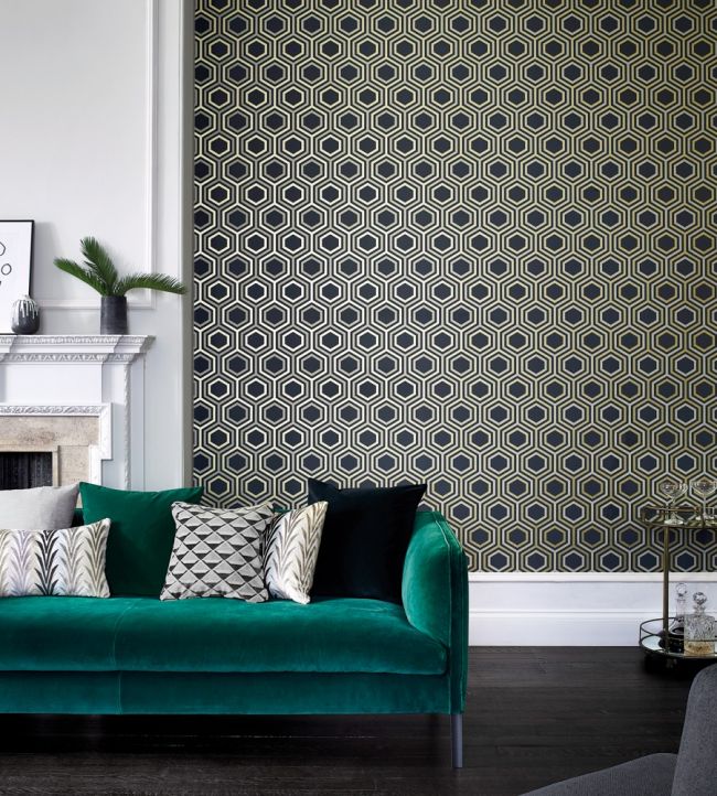 Selo Room Wallpaper - Black