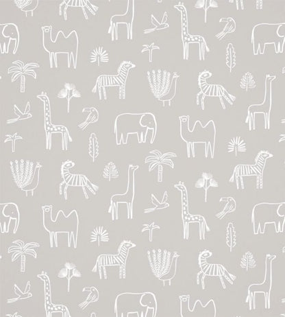 Funky Jungle Nursey Wallpaper - Purple