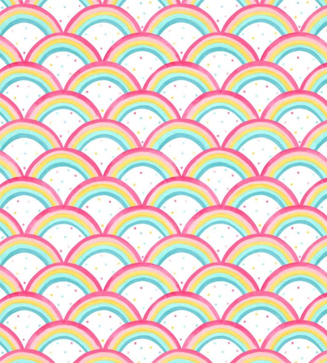 Rainbow Brights Wallpaper - Red