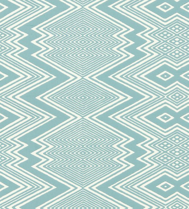 Ankara Wallpaper - Teal