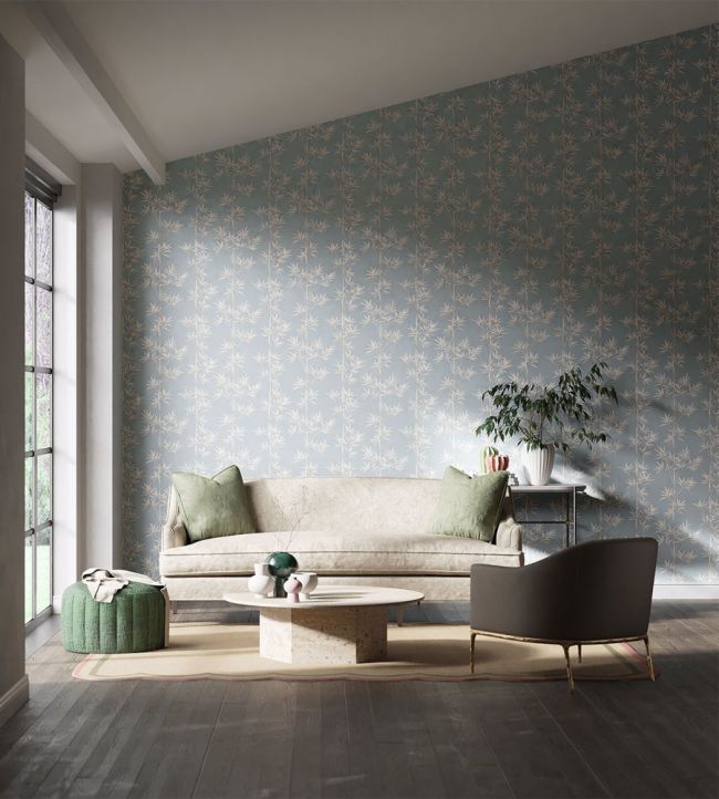 Isabella Room Wallpaper - Blue